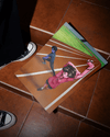 Running Track Stretch Jex and Lin Poster